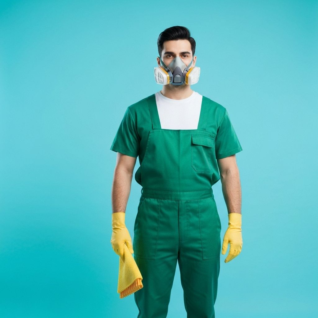 عامل تنظيف محترف